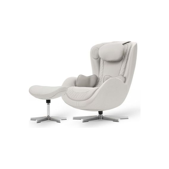 누하스 누캄포 안마의자 천연 소가죽 엘더화이트