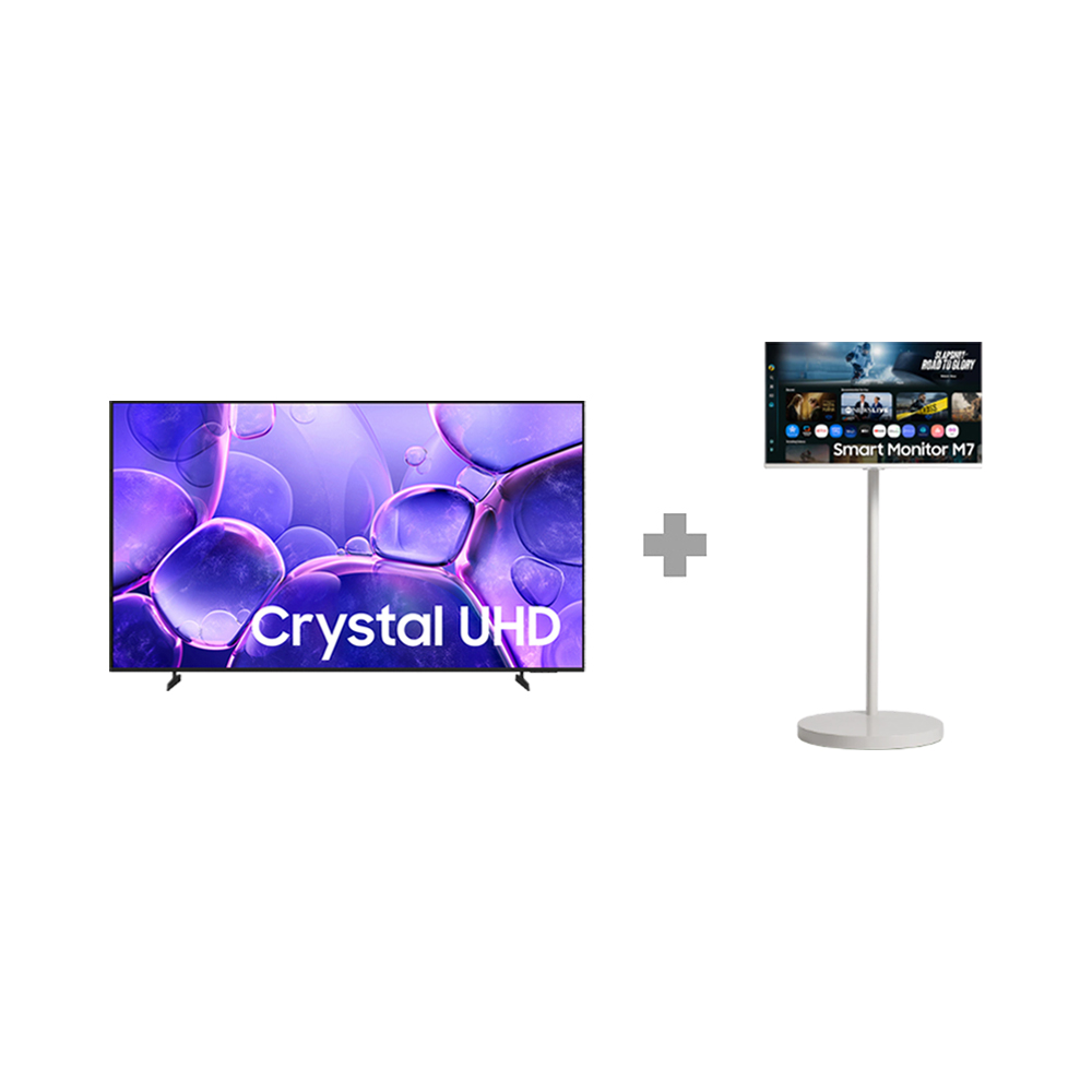 (보람피플 올인원598 3구좌) 삼성 Crystal UHD TV 75인치 벽걸이 + 삼성 무빙스타일 M7 80cm (화이트) 상조가전