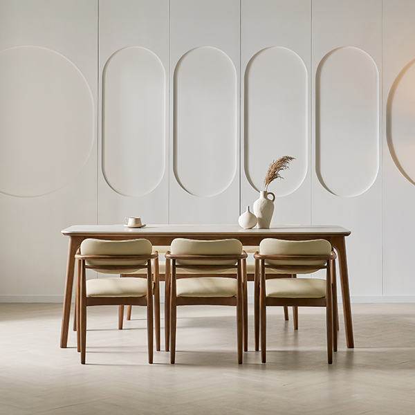 (보람피플 올인원598 3구좌) 헨지디자인 베르나 1900 세라믹 식탁 SET(테이블+의자3+벤치의자) 상조가전