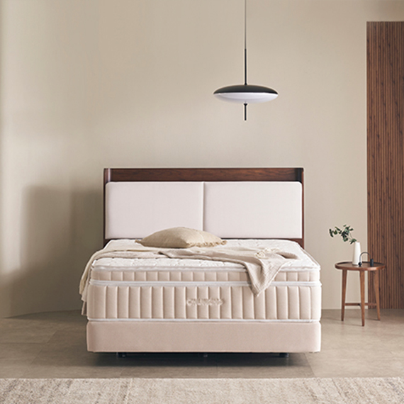 청호 프레임 WB 패브릭 원목 싱글 S