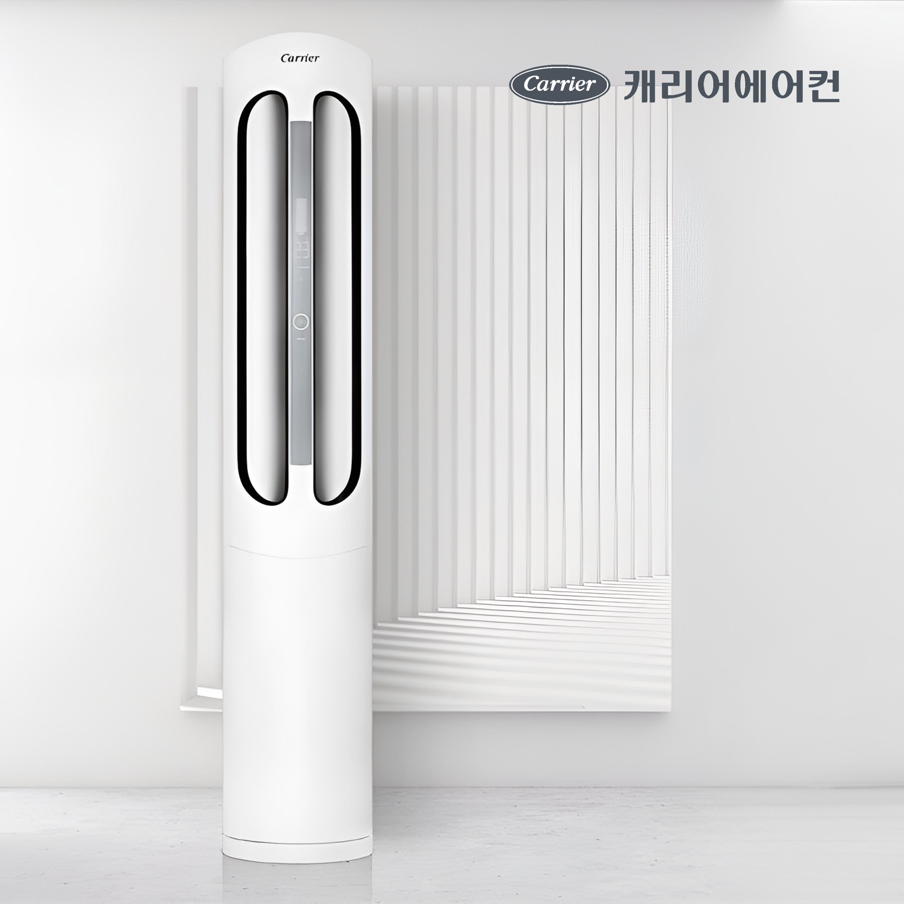 (보람피플 올인원598 3구좌) 캐리어 에어로 18단 스탠드 냉난방기렌탈 23평형(스탠다드) 상조가전 최대혜택사은품