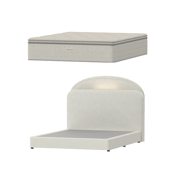 현대렌탈케어 네스트라 매트리스 럭스 Q + 문넷 프레임 퀸 (HQMB50Q40F+HQNA30Q40F)