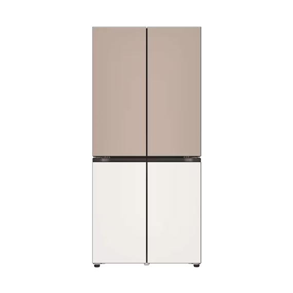 LG 상냉장 냉장고 Fit&Max 504L 클레이브라운 베이지 (글라스) (M516GCB012S) 방문관리 (스탠다드 케어)