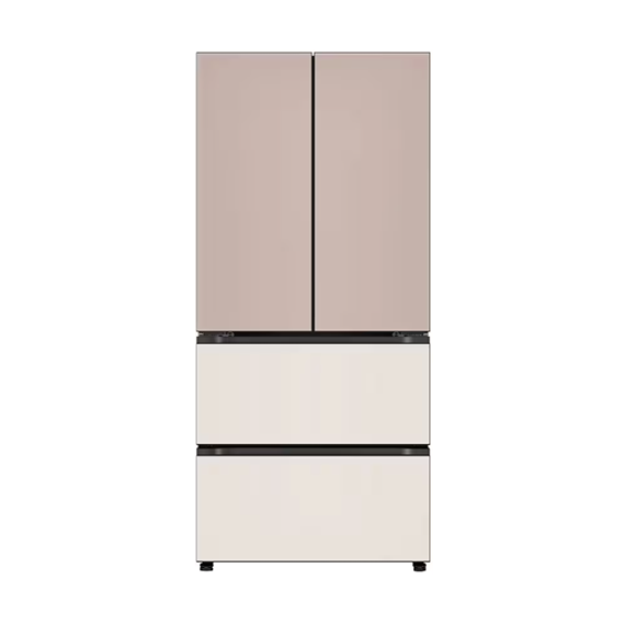 LG 디오스 오브제컬렉션 김치냉장고 AI 김치톡톡 스탠드 Fit & Max 480L 아몬드 토프 (글라스) (Z484GAG123S) 방문관리 (스탠다드 케어)
