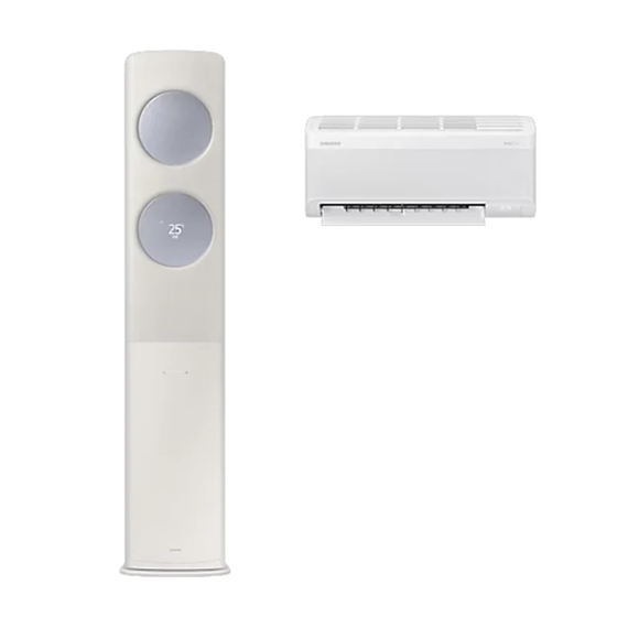 삼성 에어컨 무풍 클래식 AF9500 베이지 스탠드+벽걸이 17평+6평 (AF70F17D24ER2S)