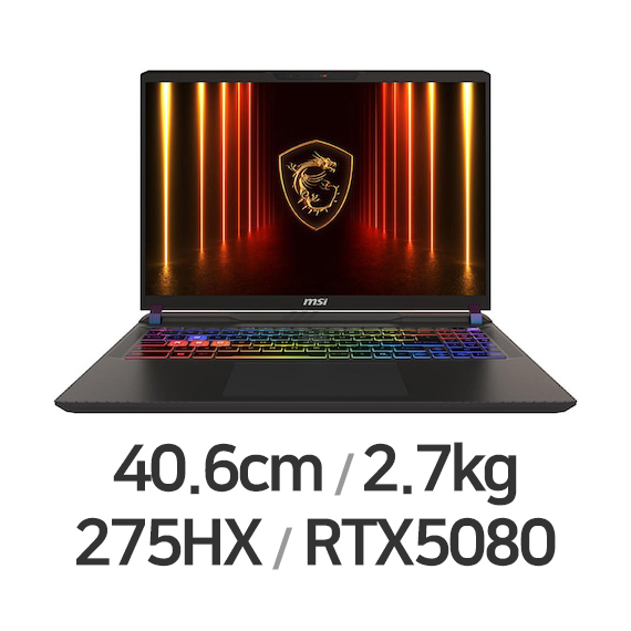 위더스컴퓨터 MSI 벡터 16 HX AI A2XWIG-U9 QHD+ (SSD 1TB)