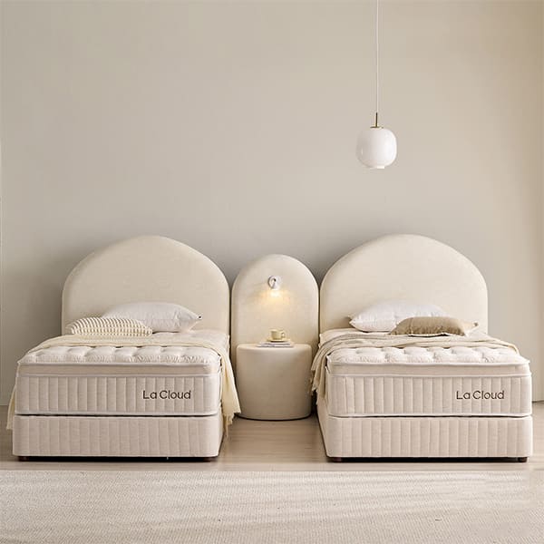 라클라우드 블룸 호텔식 침대 패키지 세트 트윈 (그레이 or 크림화이트) (블룸 프리미엄 세트 트윈)