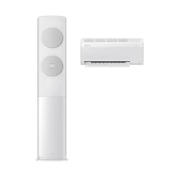 삼성 에어컨 무풍클래식 스탠드+벽걸이 매립배관 19평+6평 (AF70F19D11GRS)