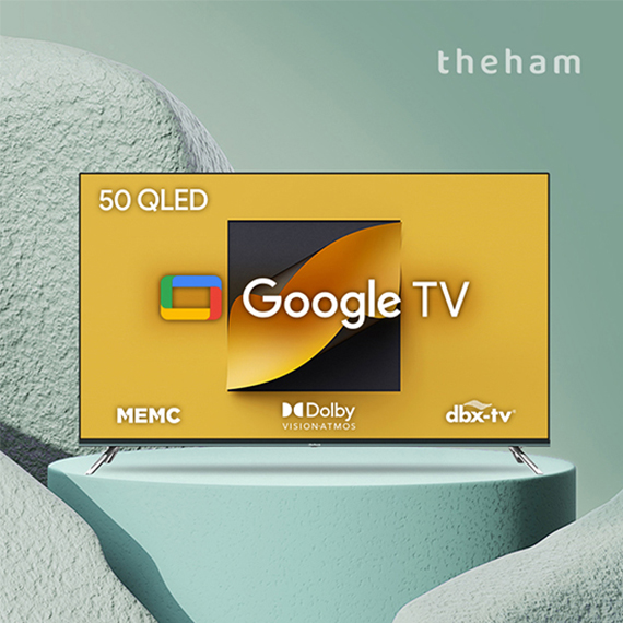 더함 치크 구글OS QLED TV 50인치 (스탠드 or 벽걸이) G504Q