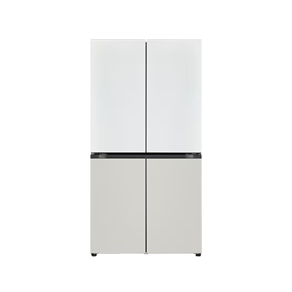 LG 디오스 오브제컬렉션 베이직 냉장고 870L 화이트 그레이 (T873MWG012)