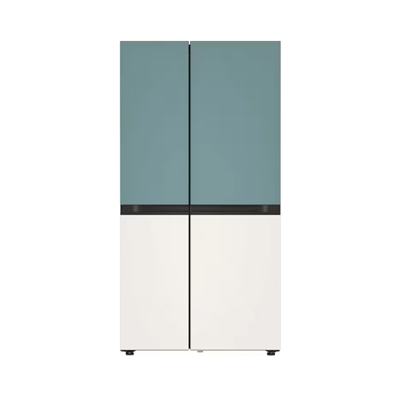LG 디오스 오브제컬렉션 냉장고 양문형 퓨어프레시 832L 클레이민트 베이지 (메탈) (S836MTE032) 방문관리 (프리미엄 케어)