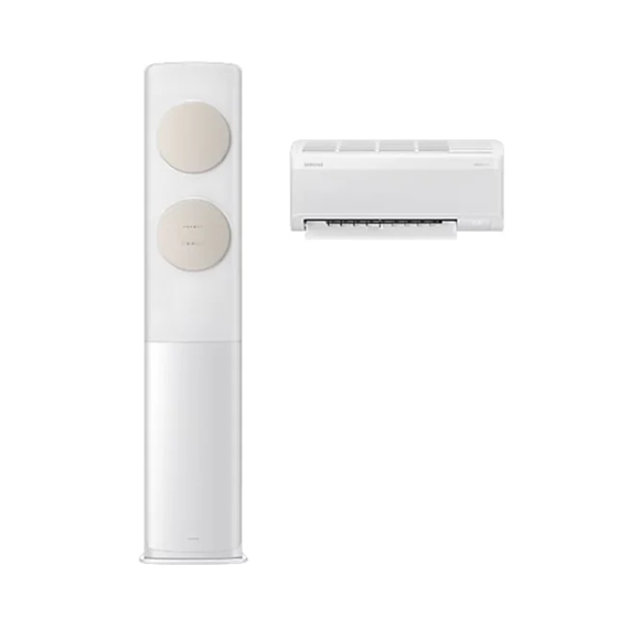 삼성 에어컨 무풍클래식 스탠드+벽걸이 매립배관 17평+6평 (AF70F17D11BRS)