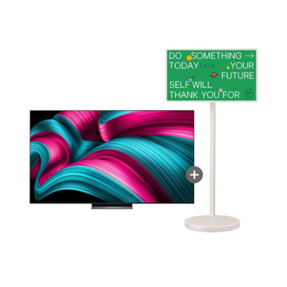 LG 올레드 (OLED) TV 스탠드 83인치 + 스탠바이미2 OLED83C5QSP