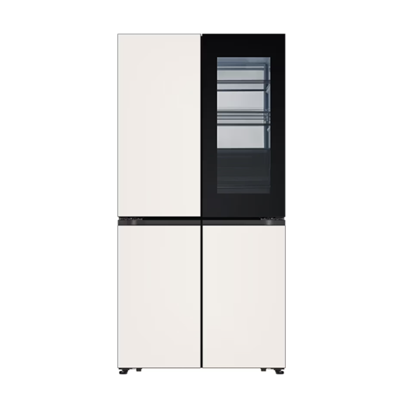 LG 디오스 AI 오브제컬렉션 냉장고 상냉장 퓨어프레시 650L 베이지 (G646GBB341) 방문관리 (라이트 케어)