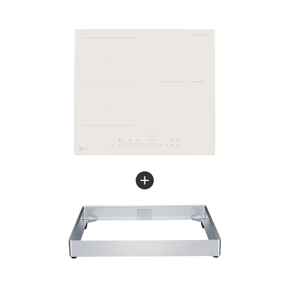 LG 전기레인지 인덕션 3구 오브제 모노라인 케이스결합 8.5cm 스텐딩 (BEI3ABBLEC) 자가관리