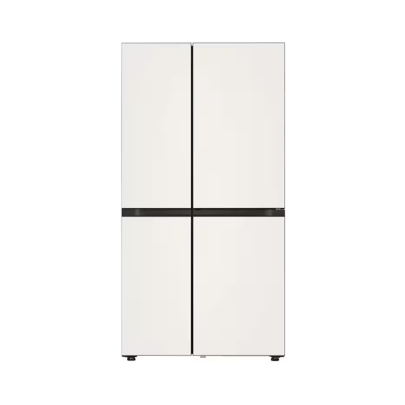 LG 디오스 오브제컬렉션 STEM 베이직 냉장고 상냉장 퓨어프레쉬 (글라스) 베이지 827L (S836GBB172) 방문관리 (프리미엄 케어)