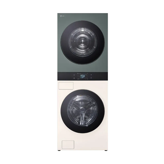 LG 세탁기+건조기 워시타워 세탁 25KG+건조25KG 베이지 그린 (WA2525EGP6Z)