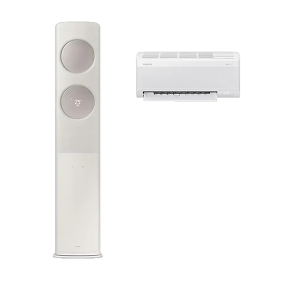 삼성 에어컨 무풍 클래식 AF9500 베이지 스탠드+벽걸이 17평+6평 (AF70F17D24ER4S)