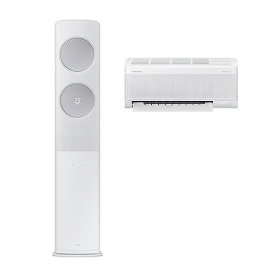 삼성 에어컨 무풍 클래식 AF9500 화이트 스탠드+벽걸이 19평+6평 (AF70F19D25WRS)