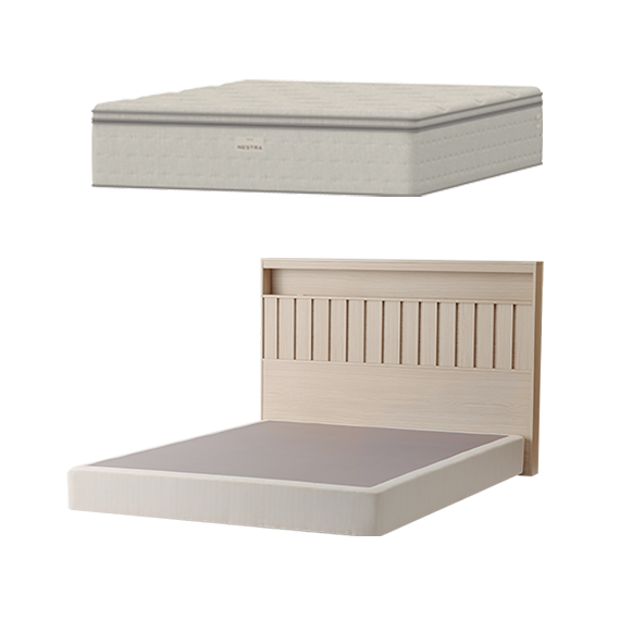 현대렌탈케어 네스트라 매트리스 럭스 K + 포레 프레임 킹 (HQMB50K40F+HQNA50K40F)