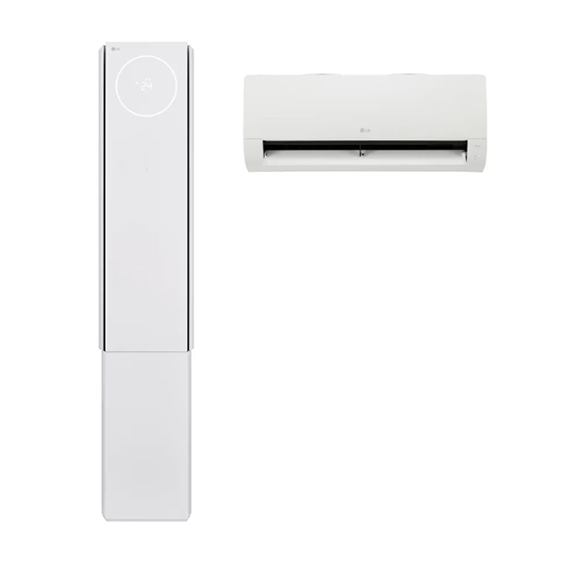LG 휘센 오브제컬렉션 뷰1 4시리즈 2in1 에어컨 18평 스탠드 6평 벽걸이 (FQ18GV4EA2) 12개월 방문관리 (프리미엄)