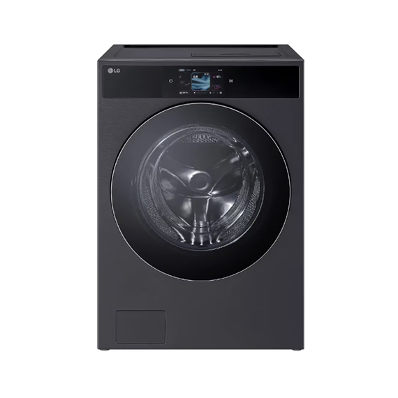 LG 트롬 AI 오브제컬렉션 세탁기+건조기 워시콤보 세탁25KG + 건조21KG 스틸블랙 (FC2521SX6C)