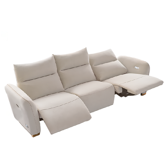 헨지디자인 헤스티아 리클라이너 4인 소파 (아이보리)