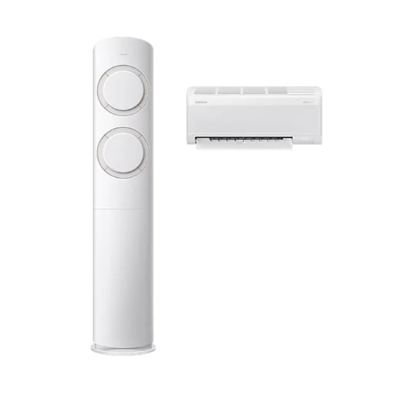 삼성 에어컨 Q9000 스탠드+벽걸이 매립배관 19평+6평 (AF60F19D11BRS)