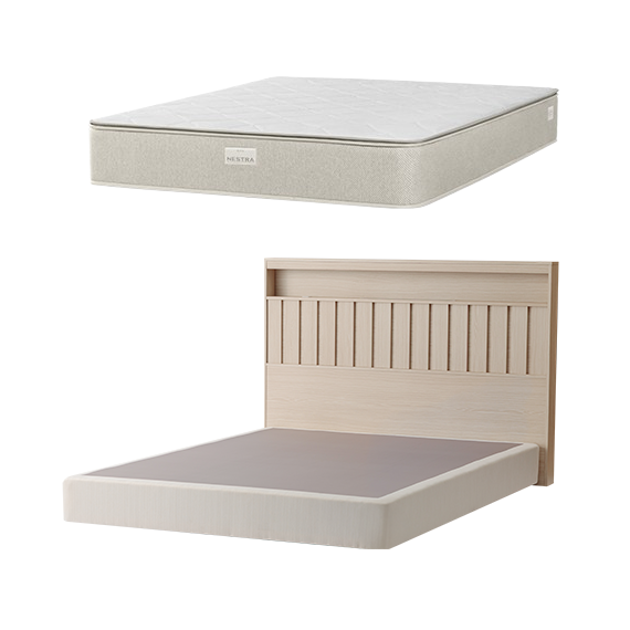 현대렌탈케어 네스트라 매트리스 레스트 + 포레 프레임 Q 퀸 (HQMA30Q40F+HQNA50Q40F)