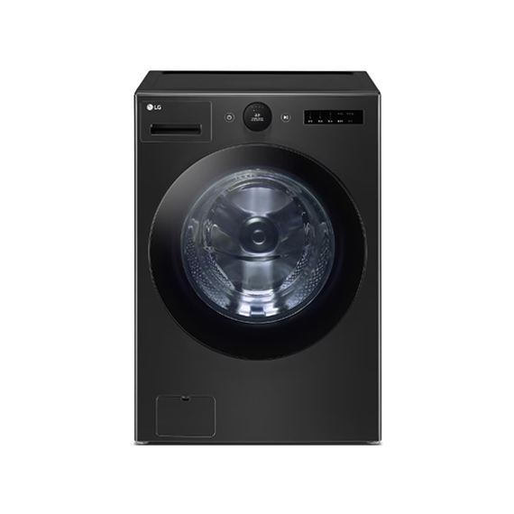 LG 트롬 오브제컬렉션 스페이스 블랙 24kg 드럼세탁기 (FX24KNT)