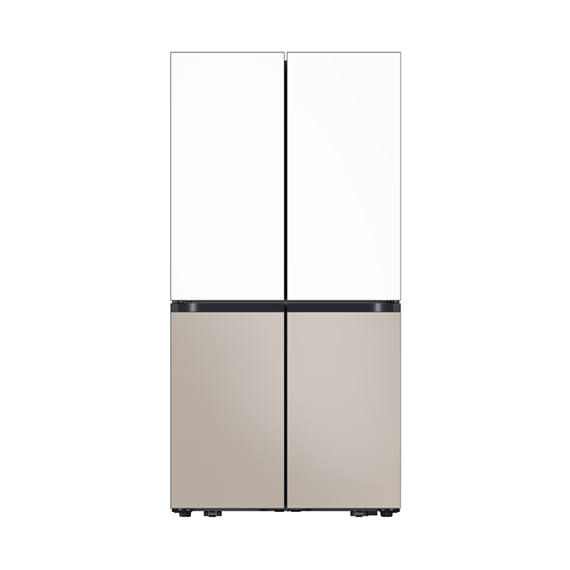 삼성 비스포크 AI 4도어 에센셜 화이트 베이지 901L (RM70F91R1ZG)