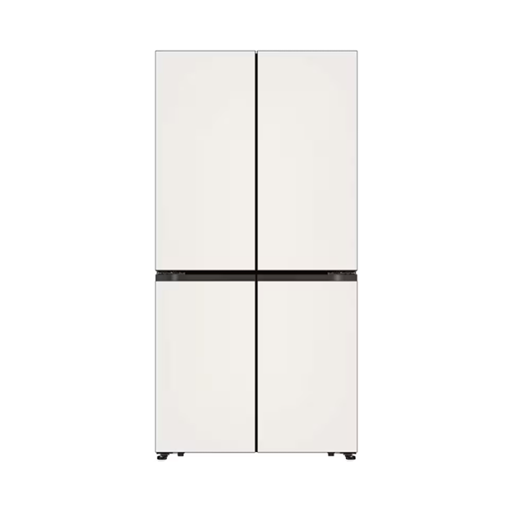 LG 디오스 오브제컬렉션 냉장고 4도어 양문형 635L 베이지 (G646GBB081)