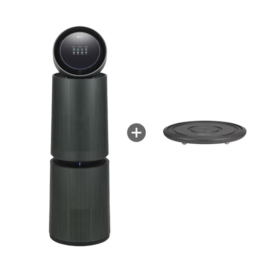 LG 퓨리케어 오브제컬렉션 AI+ 360° 공기청정기 35평형 네이처 그린 (AS356NGMAM) 6개월 방문관리 (라이트케어)