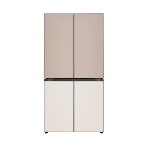 LG 디오스 오브제컬렉션 냉장고 원매직 글라스 870L 아몬드 토프 (H876GAG111)