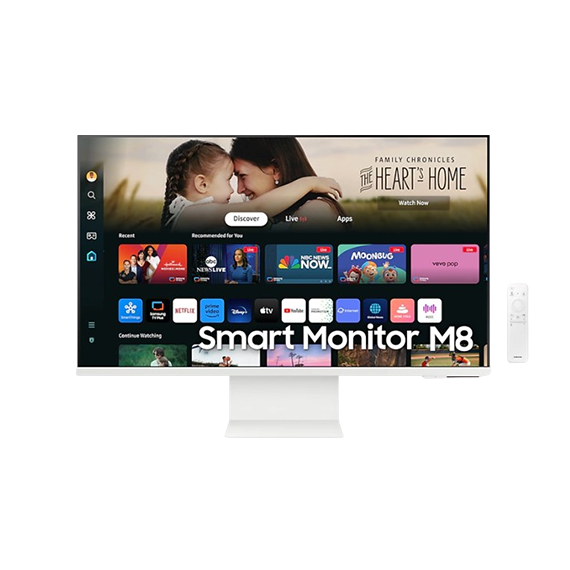 삼성 PC 스마트 모니터 32형 M8 M80D 웜 화이트 (LS32DM803UKXKR)