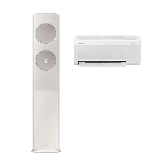 삼성 에어컨 무풍 클래식 AF9500 베이지 스탠드+벽걸이 19평+6평 (AF70F19D25BRS)
