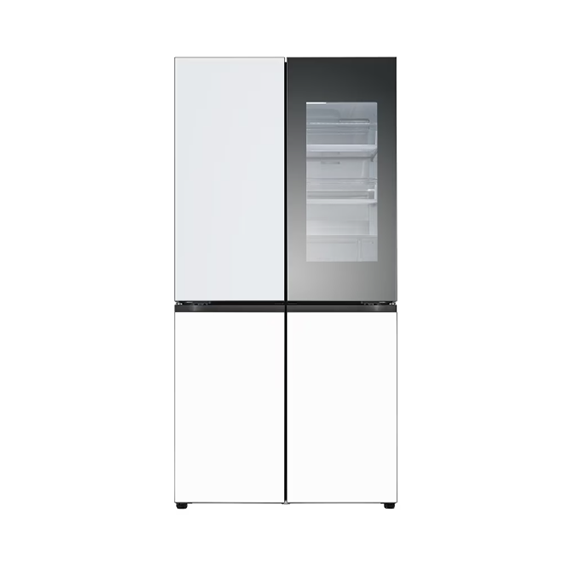 LG 디오스 오브제컬렉션 STEM 베이직 냉장고 상냉장 (글라스) 스카이-화이트(상하) (M875GYW582S)