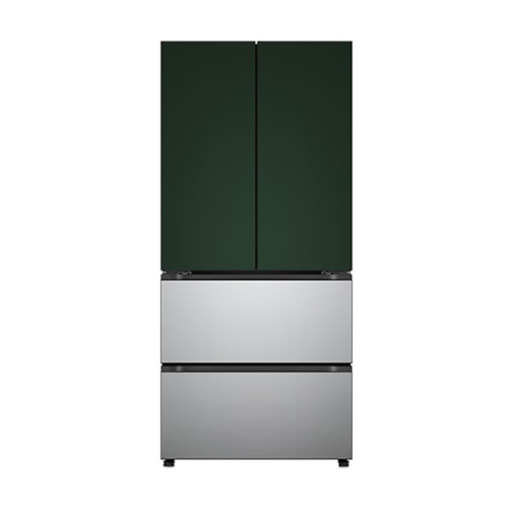 LG 디오스 오브제컬렉션 김치냉장고 AI 김치톡톡 스탠드 Fit & Max 480L 그린 실버 (스테인리스) (Z484SGS123S) 방문관리 (스탠다드 케어)