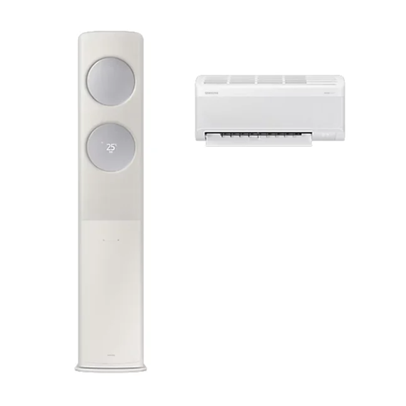 삼성 에어컨 무풍 클래식 AF9500 베이지 스탠드+벽걸이 17평+6평 (AF70F17D24ER1S)