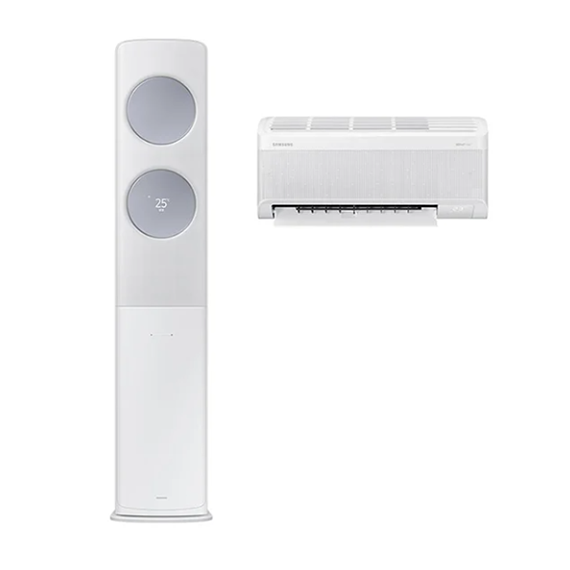 삼성 에어컨 무풍 클래식 AF9500 화이트 스탠드+벽걸이 19평+6평 (AF70F19D24LRS)