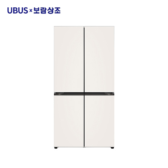 (3구좌) LG 디오스 오브제컬렉션 베이직 냉장고 (870L) 베이지 (H875GBB012)