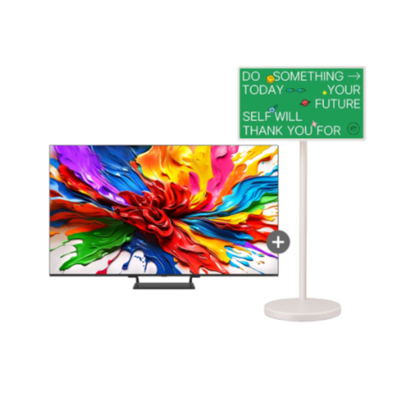 LG QNED TV 벽걸이 75인치 + 스탠바이미2 75QNED93GWP