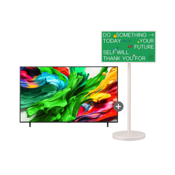 LG Easy TV AI + 스탠바이미2 벽걸이 75인치 (75QNED85A2P) 넷플릭스 스탠다드