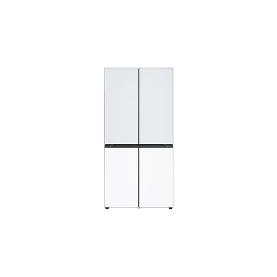 LG전자 냉장고 상냉장 빌트인 무매직(글라스) 크림스카이 (상-하)