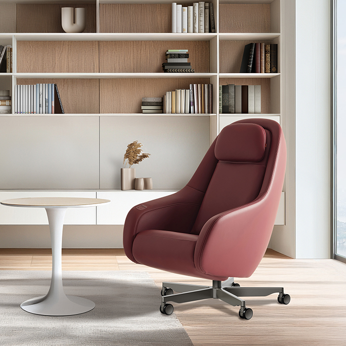 코웨이 안마의자 트리플체어 바퀴형 와인레드