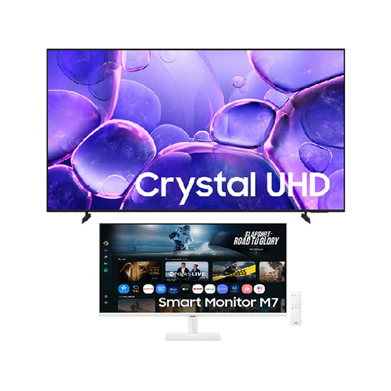 (보람피플 올인원598 3구좌) 삼성 Crystal UHD TV 75인치 벽걸이 + 삼성 무빙스타일 M7 80cm (화이트)