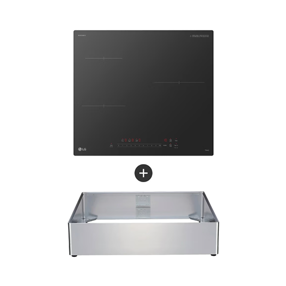 LG 전기레인지 오브제컬렉션 인덕션 3구 스탠딩 (블랙 세라믹 글라스) 케이스결합 15CM (BEI3QEBLOEA) 6개월 방문관리