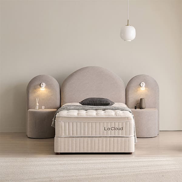 라클라우드 블룸 호텔식 침대 패키지 세트 SS (그레이 or 크림화이트) (블룸 프리미엄 세트 SS)