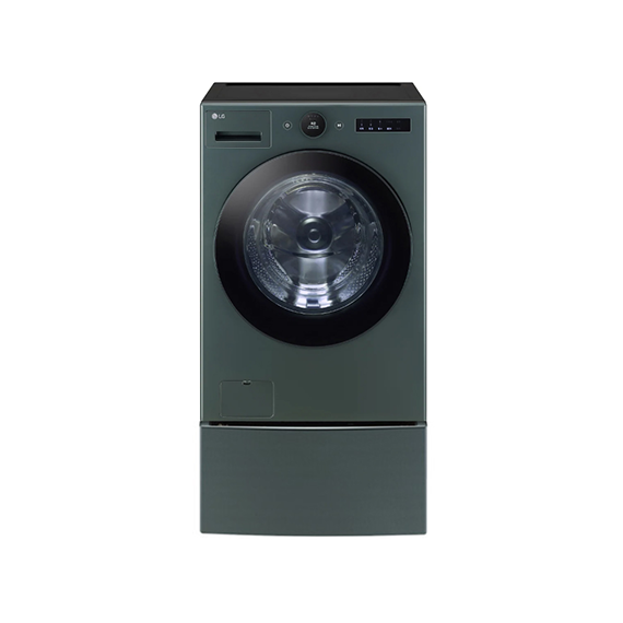 (보람피플 올인원598 3구좌) LG 트롬 AI 오브제컬렉션 트윈워시 세탁기25+4kg 네이처 그린 (FX25GFGX) 상조가전