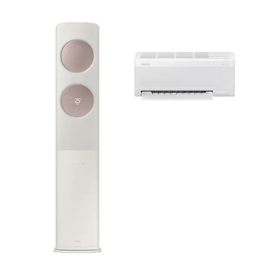 삼성 에어컨 무풍 클래식 AF9500 베이지 스탠드+벽걸이 17평+6평 (AF70F17D24ER3S)